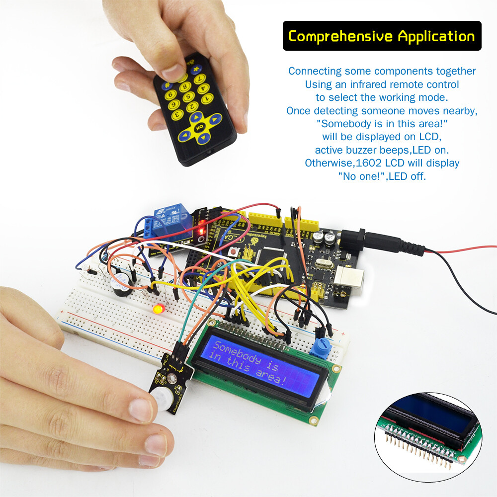 Keyestudio Super Starter Learning Kit for Arduino-projekter (med Mega 2560)