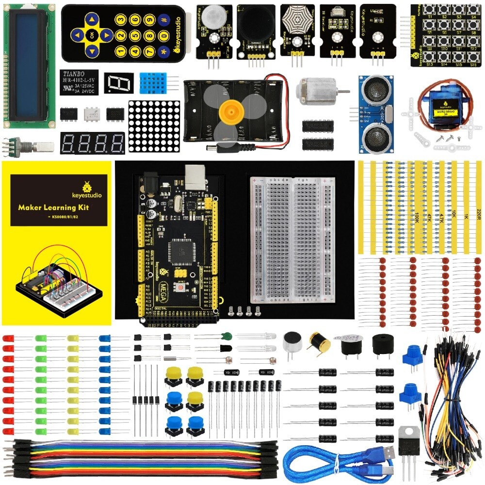 Keyestudio Maker Learning Starter Kit for Arduino Starter (med Mega 2560)