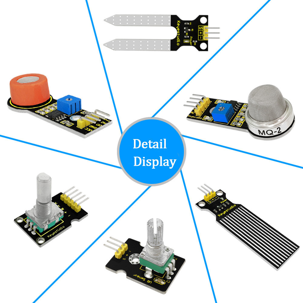 Keyestudio nyt 30-i-1 sensor kit til Arduino starter (med Mega 2560)