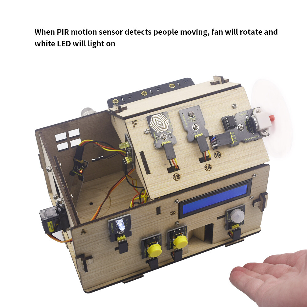 Keyestudio Smart Home Kit med PLUS-kort til Arduino DIY STEM