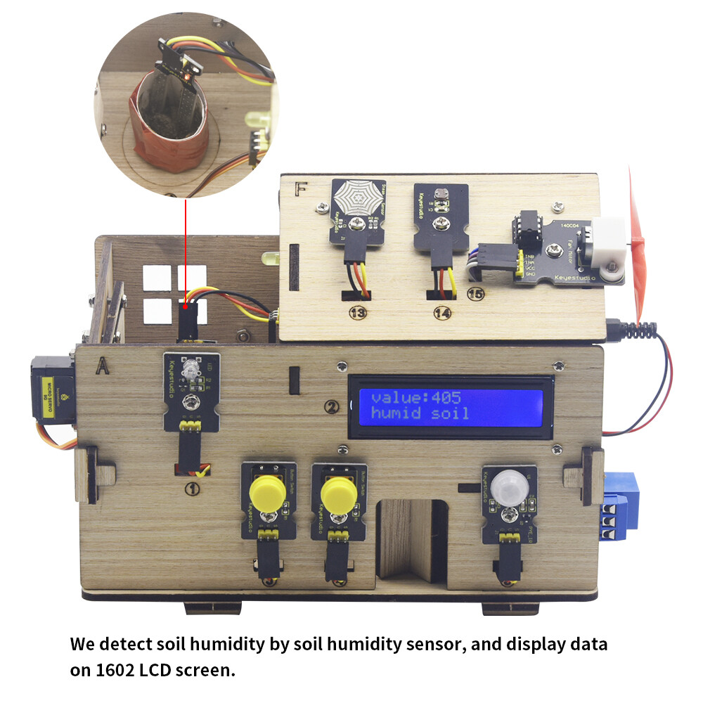 Keyestudio Smart Home Kit med PLUS-kort til Arduino DIY STEM