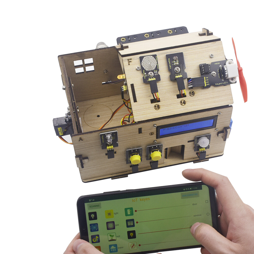 Keyestudio Smart Home Kit med PLUS-kort til Arduino DIY STEM