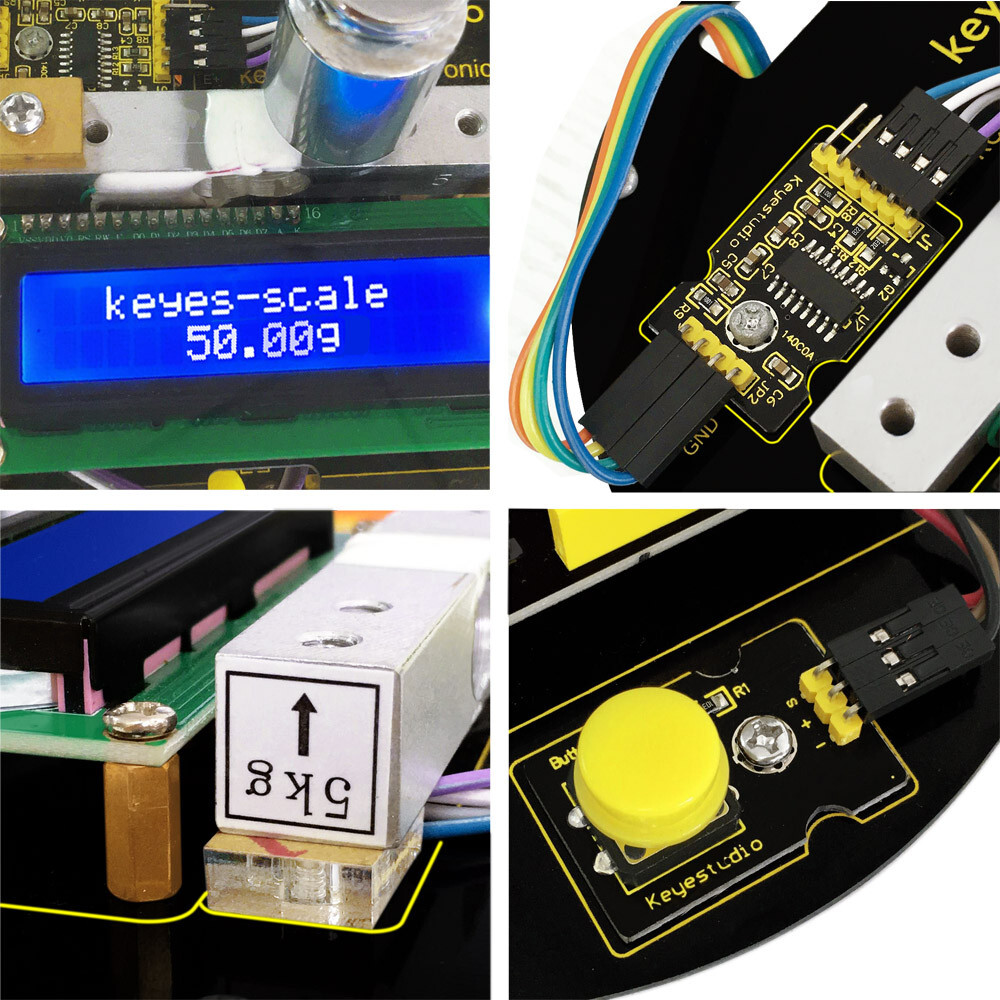Keyestudio DIY Elektronisk vægt starter kit til Arduino UNO R3