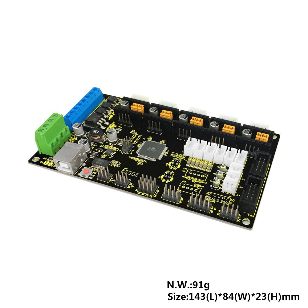 Keyestudio MKS Base 3D-printer controller board V1.2 (Remix - RAMPS 1.4 og Mega 2560)