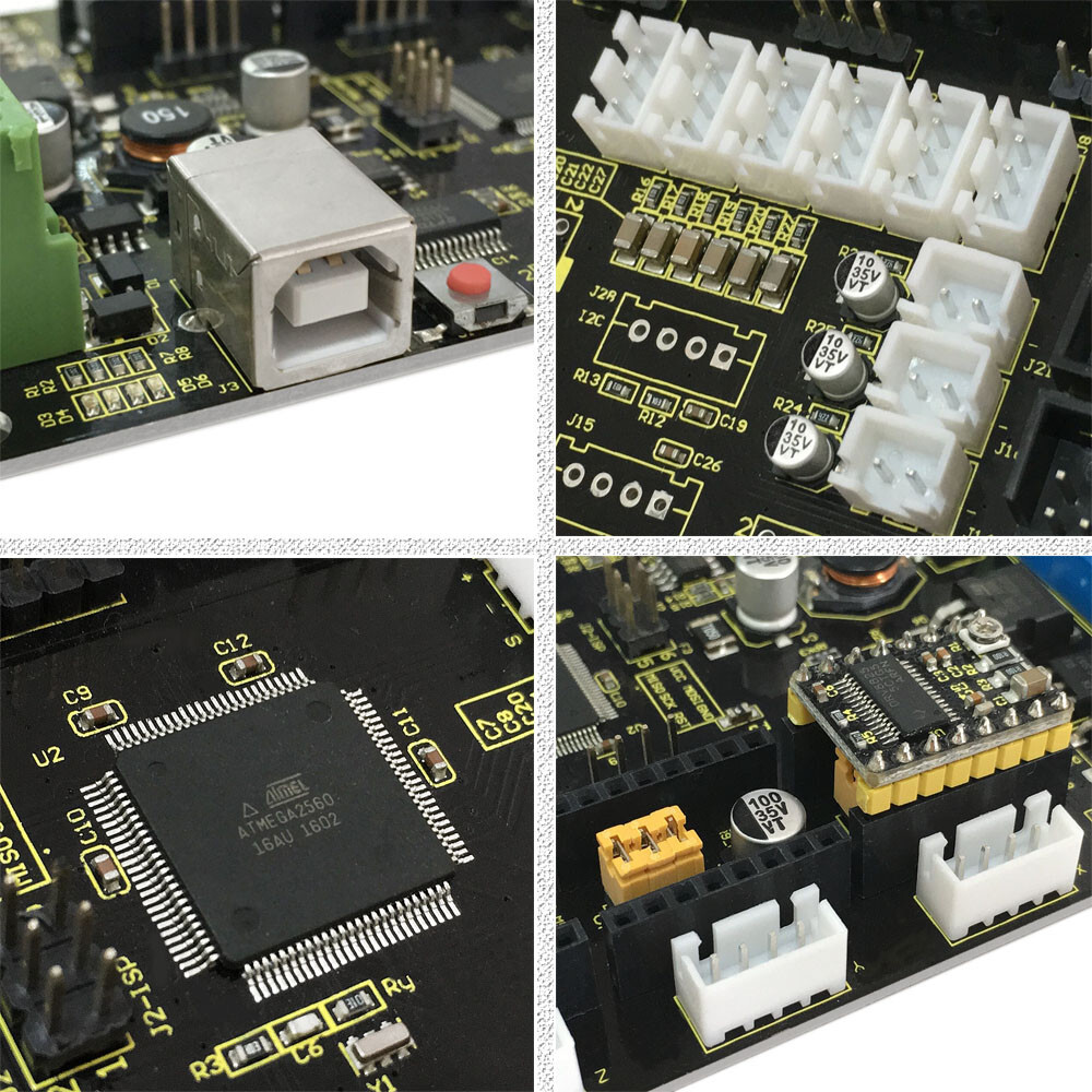 Keyestudio MKS Base 3D-printer controller board V1.2 (Remix - RAMPS 1.4 og Mega 2560)