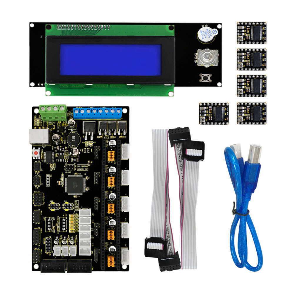 Keyestudio 3D-printer kit til Arduino (MKS GEN V1.2 + 2004 LCD + 8825)