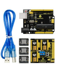 Keyestudio CNC-sæt til Arduino UNO R3 (CNC Shield V2 + A4988 Kompatibel med GRBL)