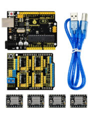 Keyestudio CNC-sæt til Arduino Uno R3 (CNC Shield V3 + A4988 / GRBL kompatibel)