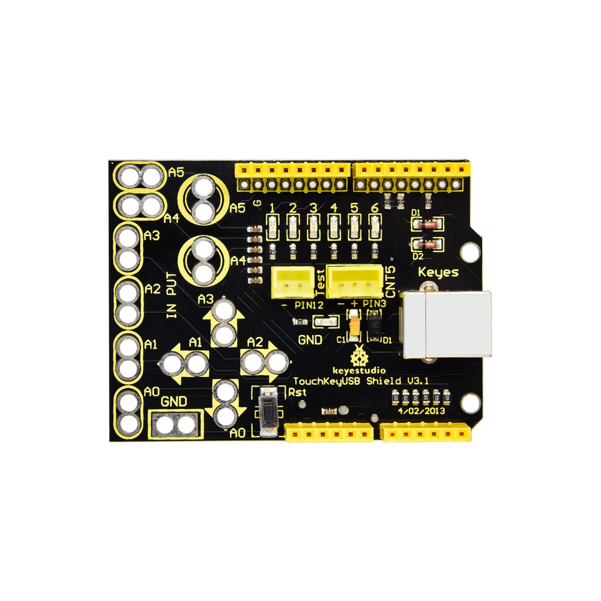 Keyestudio Touch Key USB-skærm til Arduino Uno Mega 2560