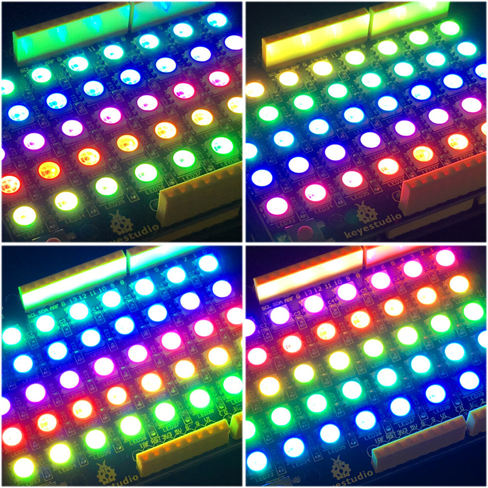 Keyestudio 8x5 RGB LED-matrixskærm WS2812 til Arduino