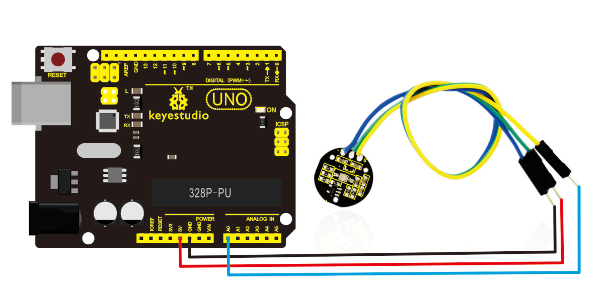 Keyestudio XD-58C Pulssensor Modul kompatibelt med Arduino