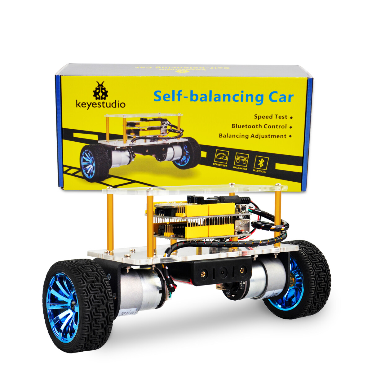 Keyestudio Selvbalancerende bilkittet til Arduino Robot STEM-sæt Legetøj Jul