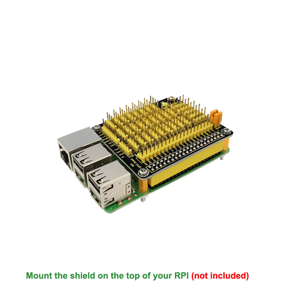 Keyestudio RPI GPIO Shield kompatibel med Raspberry Pi med PCF8591 AD-DA