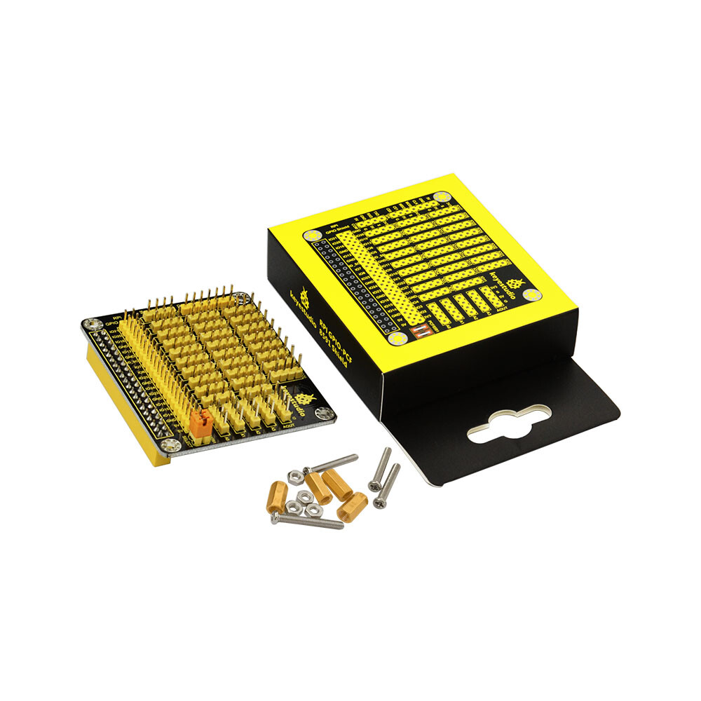 Keyestudio RPI GPIO Shield kompatibel med Raspberry Pi med PCF8591 AD-DA