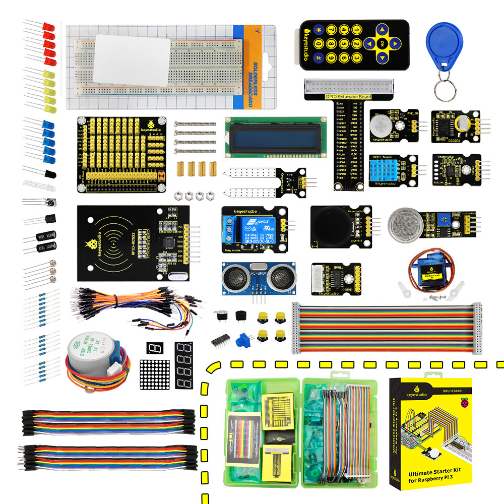 Keyestudio Ultimate Starter Kit kompatibel med Raspberry Pi