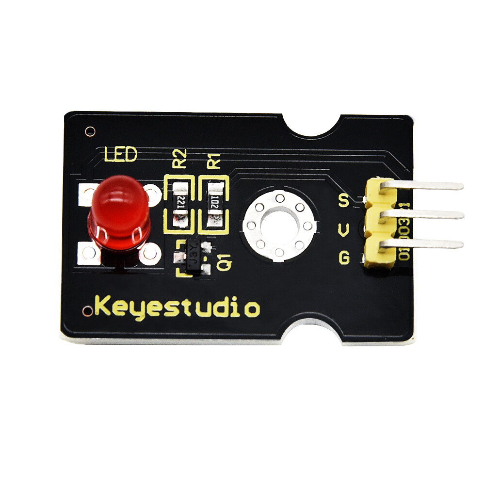 Keyestudio Super-Bright Rød LED-modul kompatibelt med Arduino