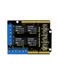 Keyestudio Relæskjold 4 Kanal 5V Modul til Arduino UNO R3