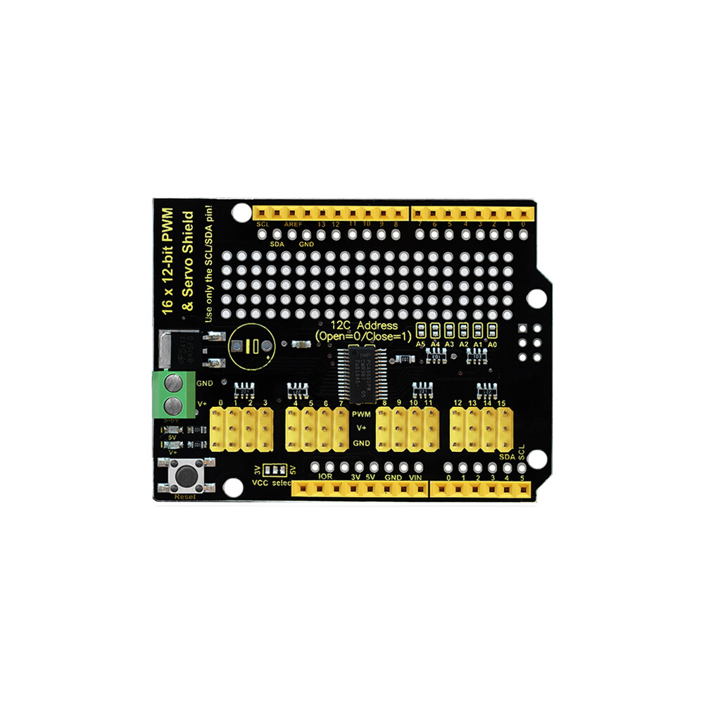 Keyestudio 16-kanal Servo Motor Driver Shield til Arduino