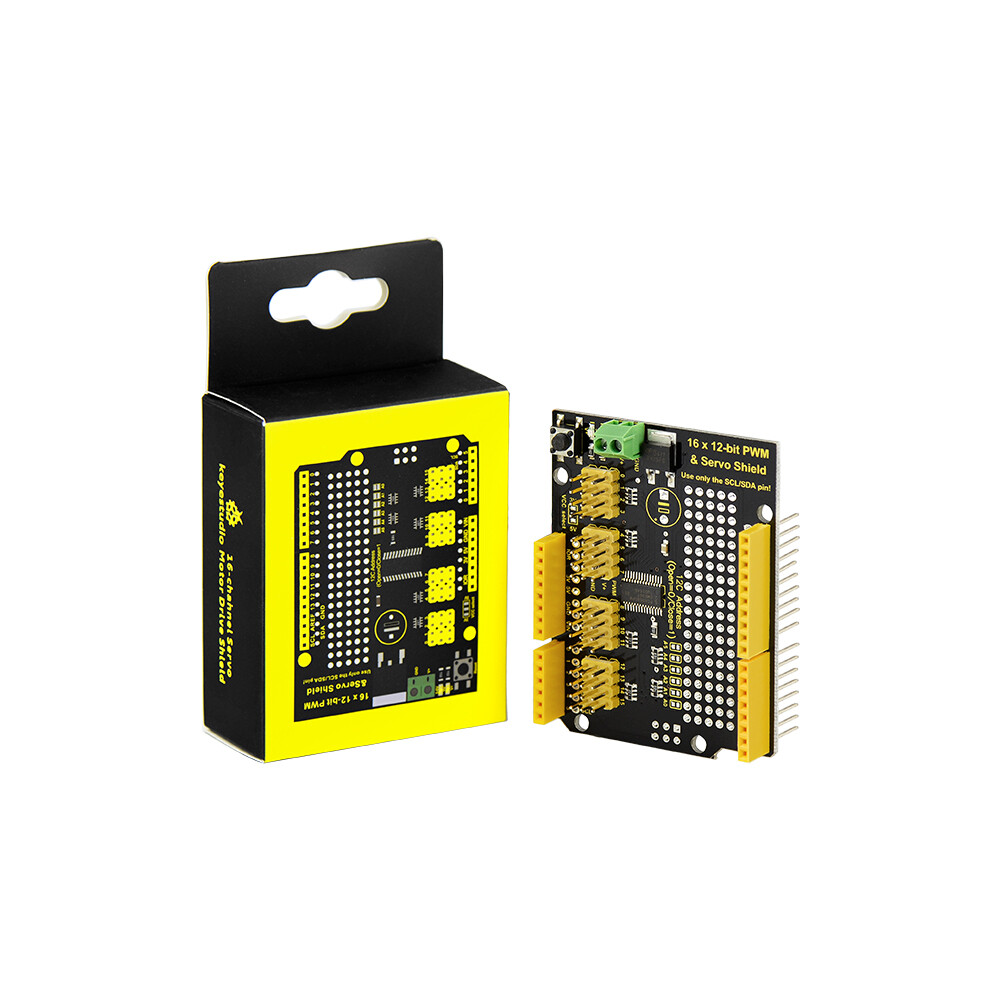 Keyestudio 16-kanal Servo Motor Driver Shield til Arduino