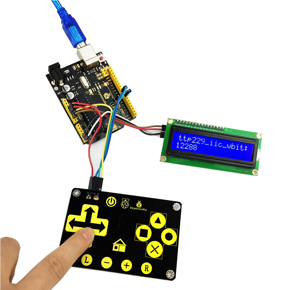 Keyestudio TTP229L 16-tasters kapacitiv berøringstastatur til Arduino Uno R3