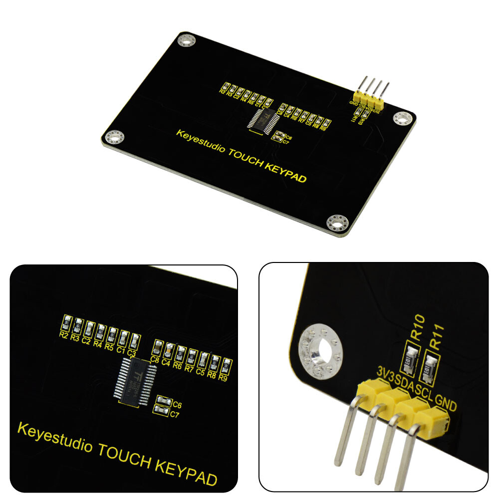 Keyestudio TTP229L 16-tasters kapacitiv berøringstastatur til Arduino Uno R3
