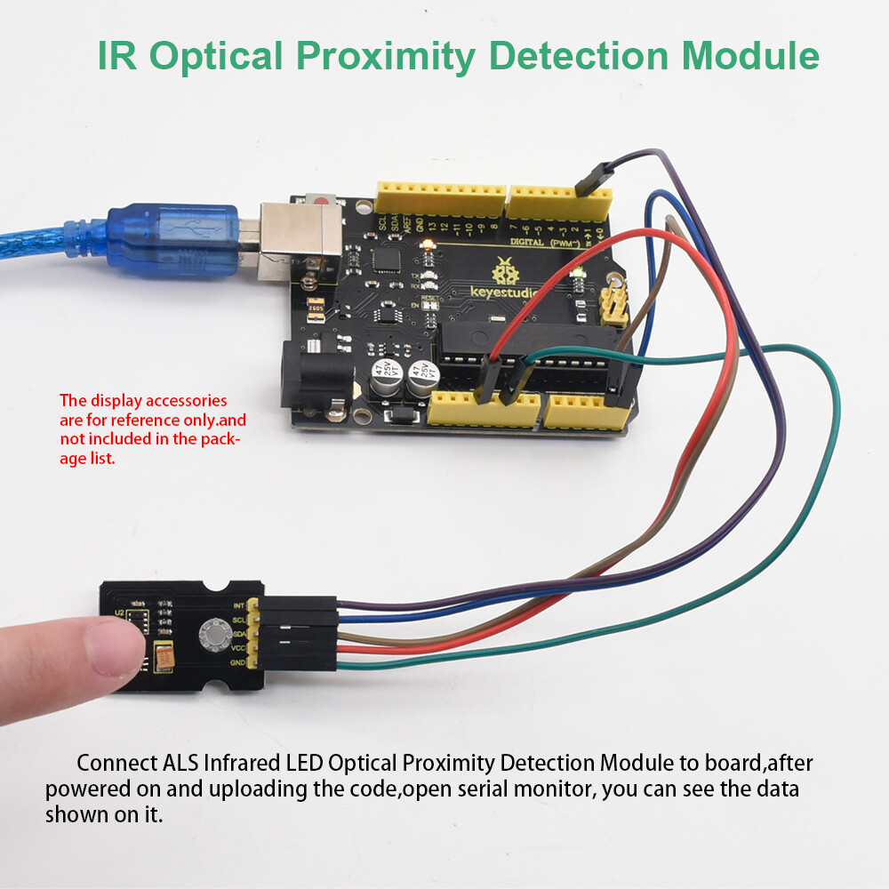 Keyestudio ALS Infrarød LED Optisk Nærhedssensor Modul TMD27713 til Arduino