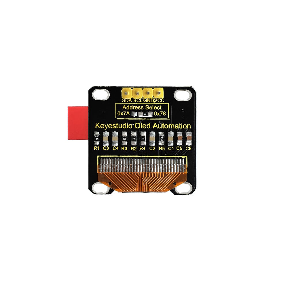 Keyestudio 0,96 Zoll OLED-displaymodul 128x64 Blåt I2C til Arduino