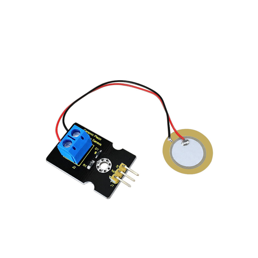 Keyestudio Analoge piezoelektrisk keramisk vibrationssensor til Arduino