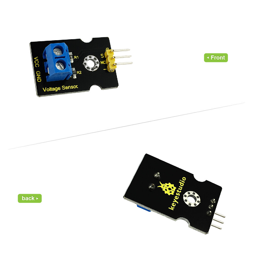Keyestudio Spændingsdetektionssensor Elektroniske blokke til Arduino UNO R3