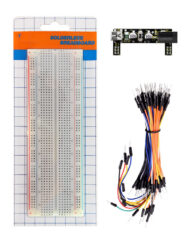 Keyestudio Breadboard-sæt til Arduino, Strømforsyning + Breadboard + Jumperled
