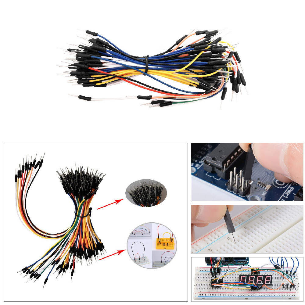 Keyestudio Breadboard-sæt til Arduino, Strømforsyning + Breadboard + Jumperled