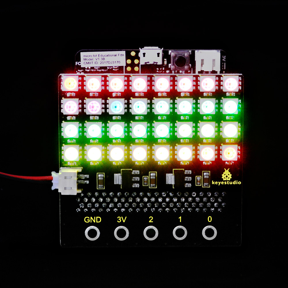 Keyestudio SK6812 Dot Matrix Skærm til Micro:bit 8x4 LED 32Bit
