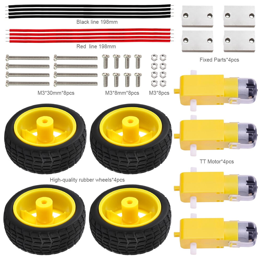 Keyestudio Motorhjul-kit til smart bil Smart Car Accessoirer