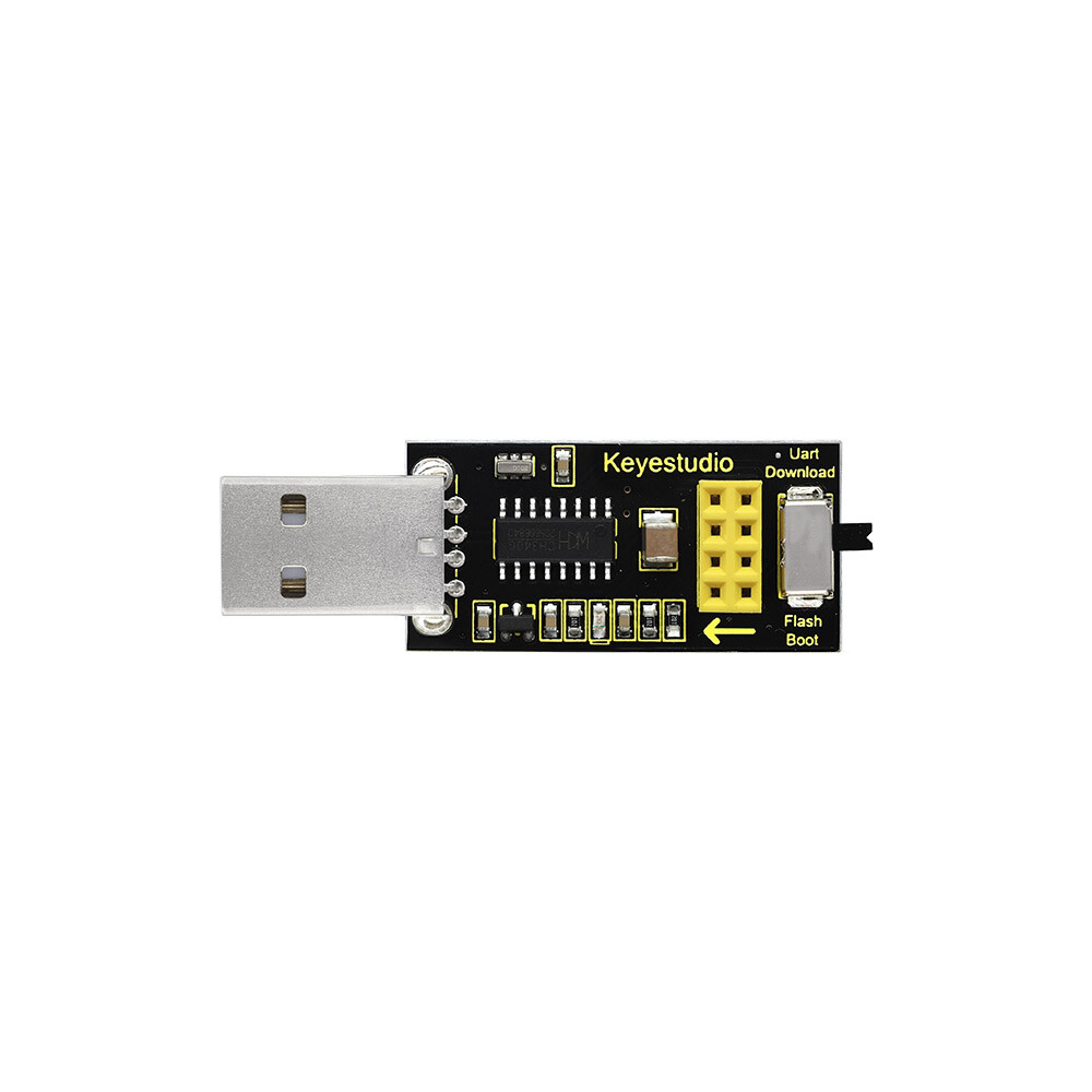Keyestudio ESP-01S WiFi til USB-modul kompatibelt med Arduino, kompatibel med ESP8266