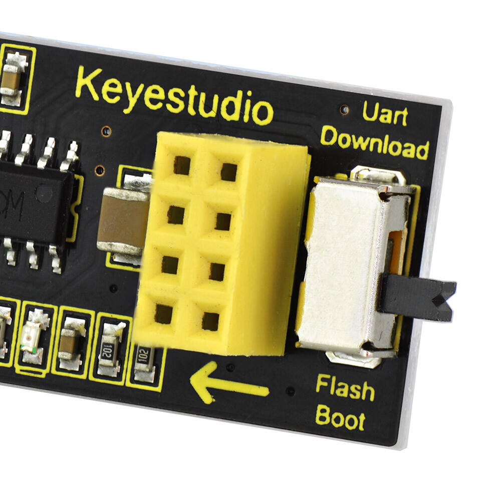 Keyestudio ESP-01S WiFi til USB-modul kompatibelt med Arduino, kompatibel med ESP8266