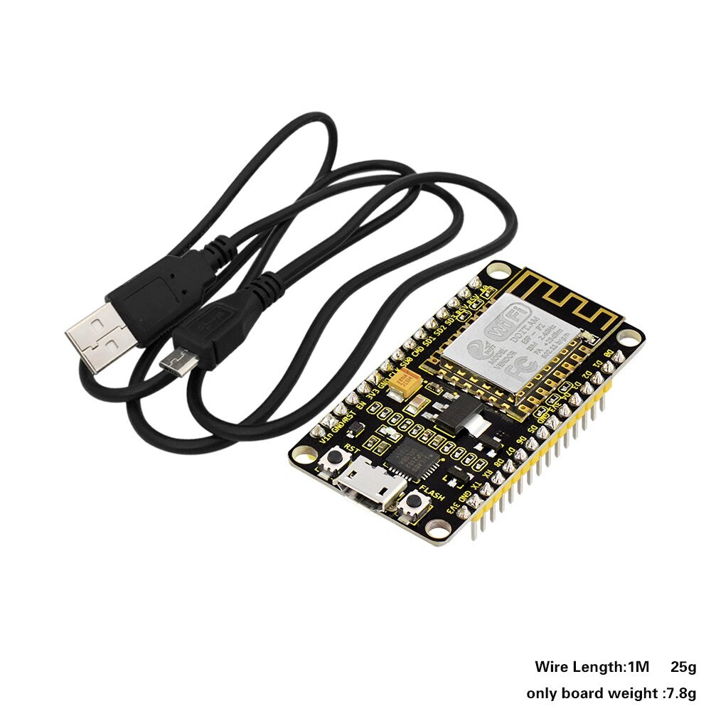 Keyestudio ESP8266 WI-FI Udviklingskort CP2102-GMR til Arduino med kabel