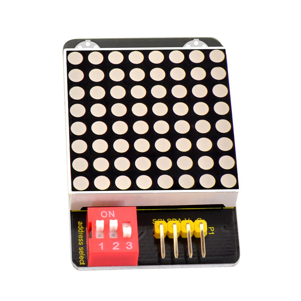 Keyestudio 8x8 LED-matrixmodul HT16K33 til Arduino I2C
