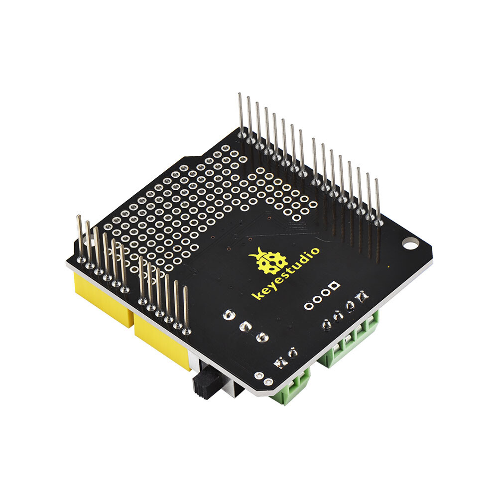 Keyestudio L298P DC Motordriver-skærm til Arduino UNO R3 med strømafbryder