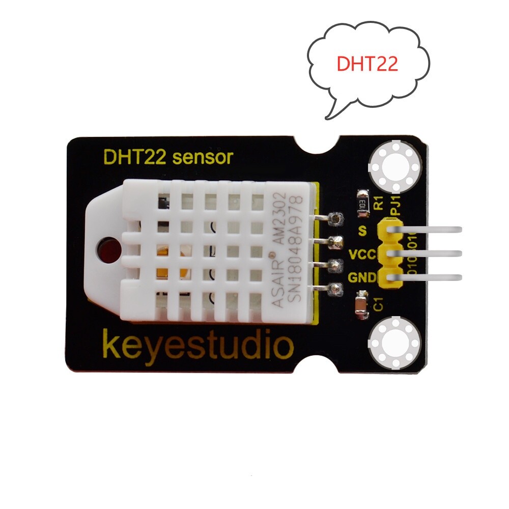 Keyestudio DHT22 (AM2302) Temperatur- og Fugtmålesensor til Arduino UNO