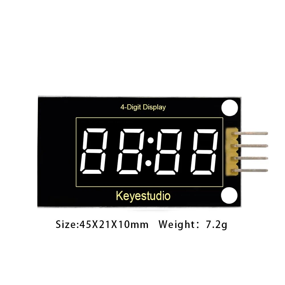 Keyestudio 4-stifts LED-displaymodul TM1637 til Arduino