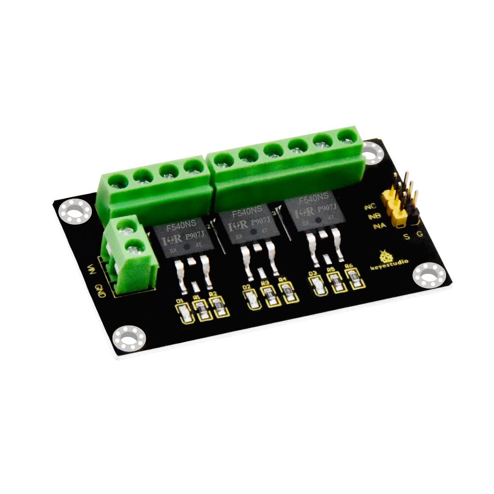 Keyestudio 3-kanals IRF540NS højstrøms MOSFET-modul til Arduino