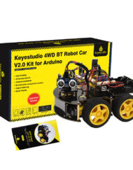 Keyestudio 4WD Multi BT Robot Car Kit Opgraderet V2.0 W/LED display til Arduino Robot Stem EDU Programmeringsrobotbil/DIY