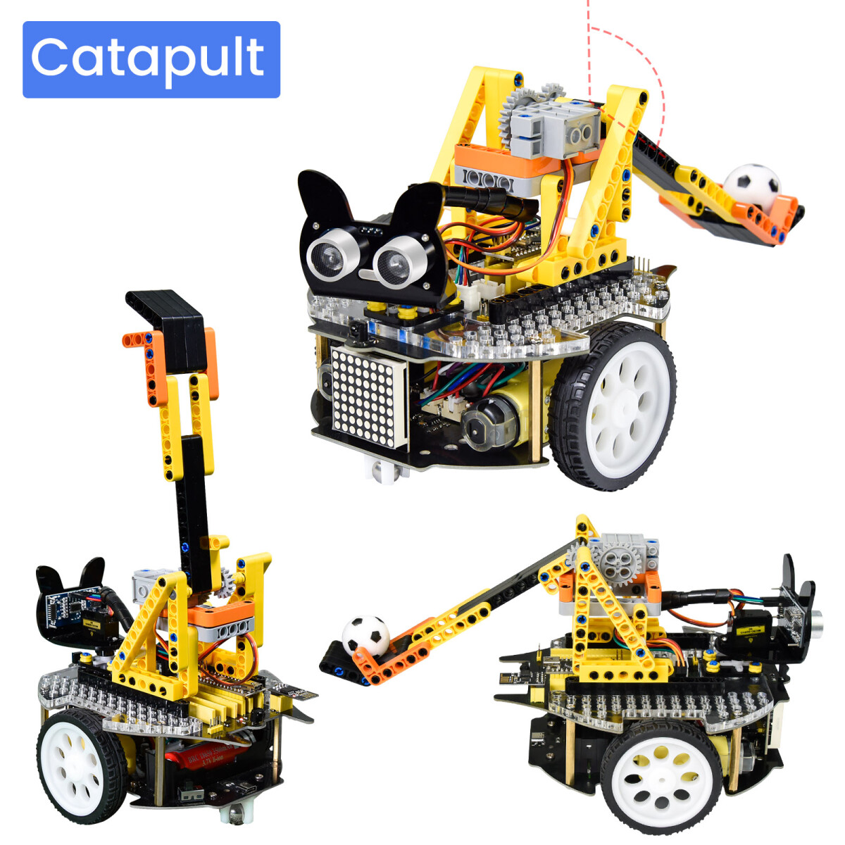 Keyestudio Beetlebot 3-i-1 Robot til Arduino STEM uddannelse