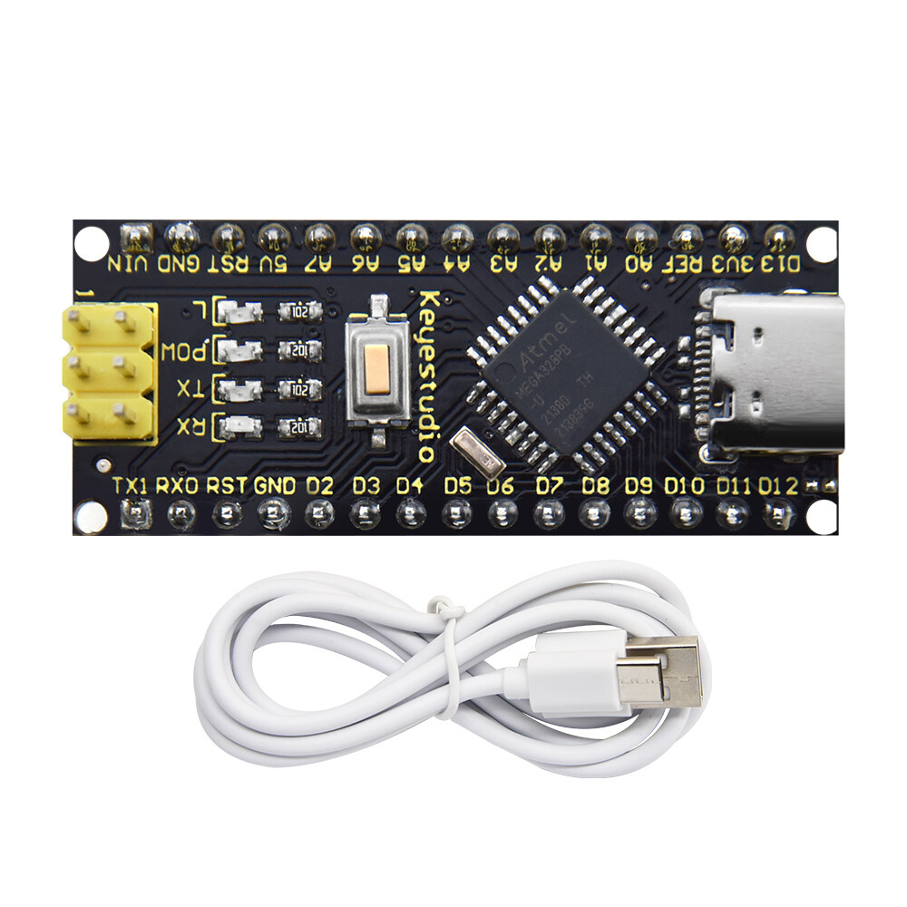 Keyestudio NANO PLUS Udviklingskort Kompatibelt med Arduino Nano