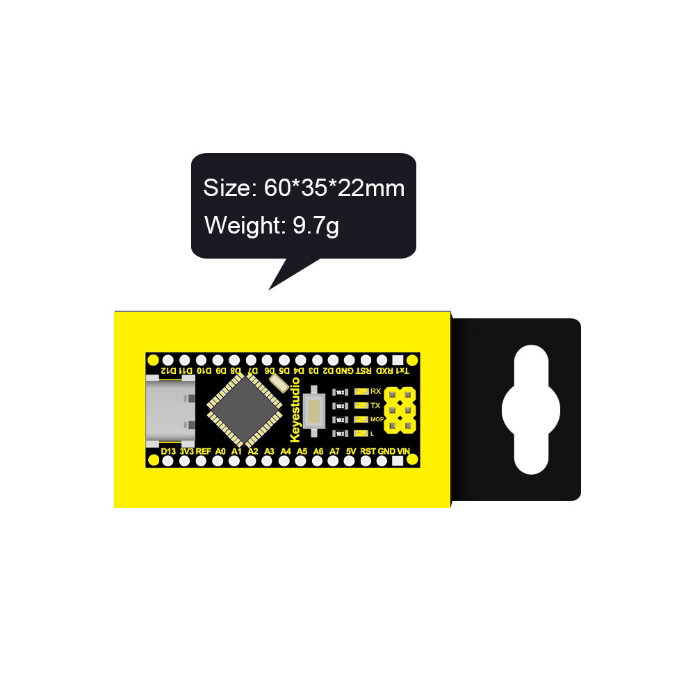 Keyestudio NANO PLUS Udviklingskort Kompatibelt med Arduino Nano