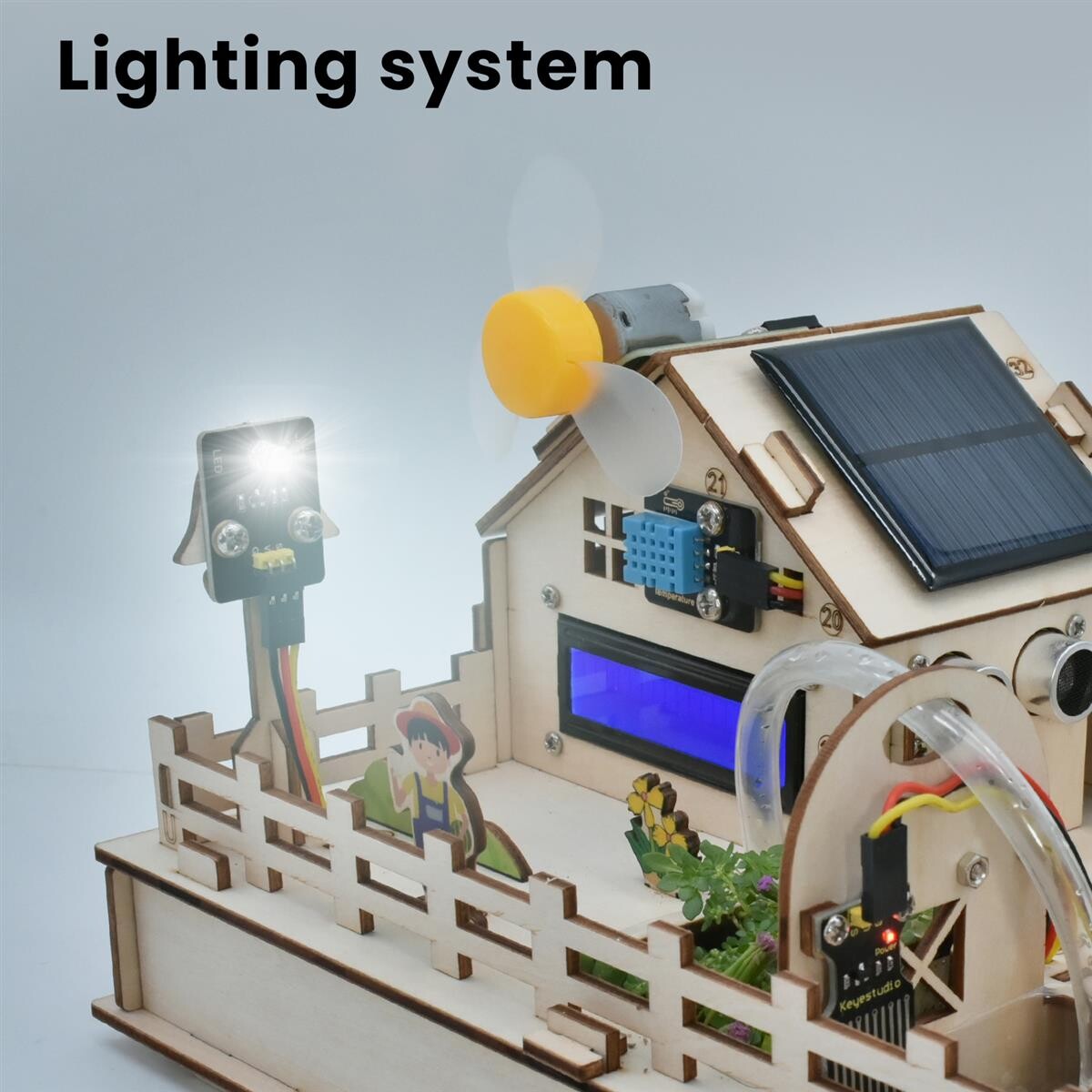 Keyestudio ESP32 IoT Control Smart Farm Starter Kit til Arduino Scratch 3.0 Grafisk programmering