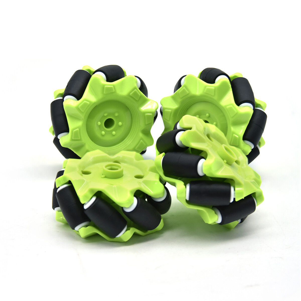 Keyestudio 4WD Mecanumhjul Robotvogn Chassis Kit, enkeltlags aluminiumkrop, 4 hjul, kreativ uddannelse, DIY