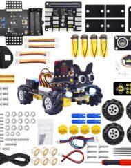 Keyestudio 4WD Mecanum Wheel Robot Car Kit med micro:bit V2 STEM-legetøj Programmering med Makecode & Python