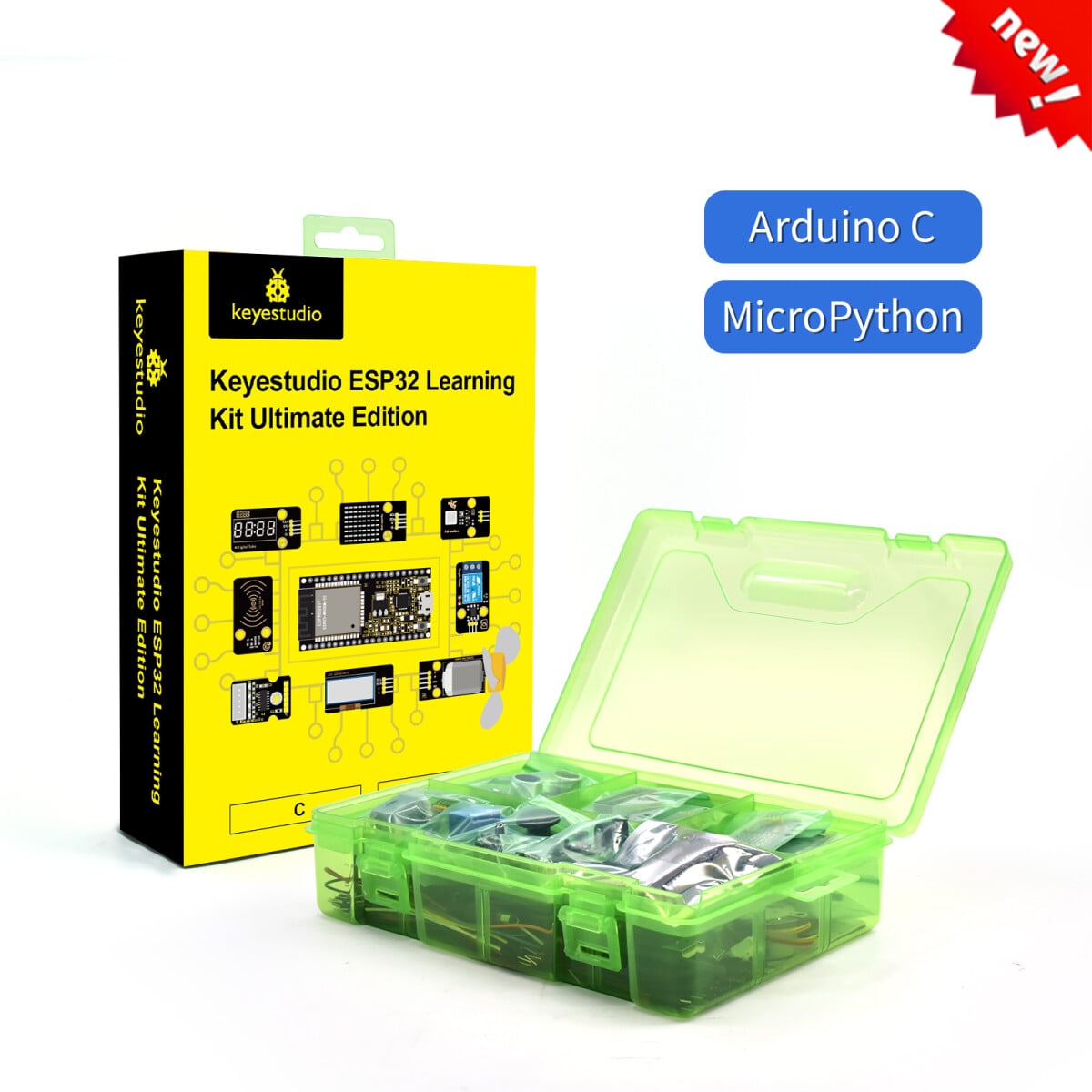 Keyestudio ESP32 Learning Kit Ultimate Edition Starter Module Kit DIY Programmeringskit