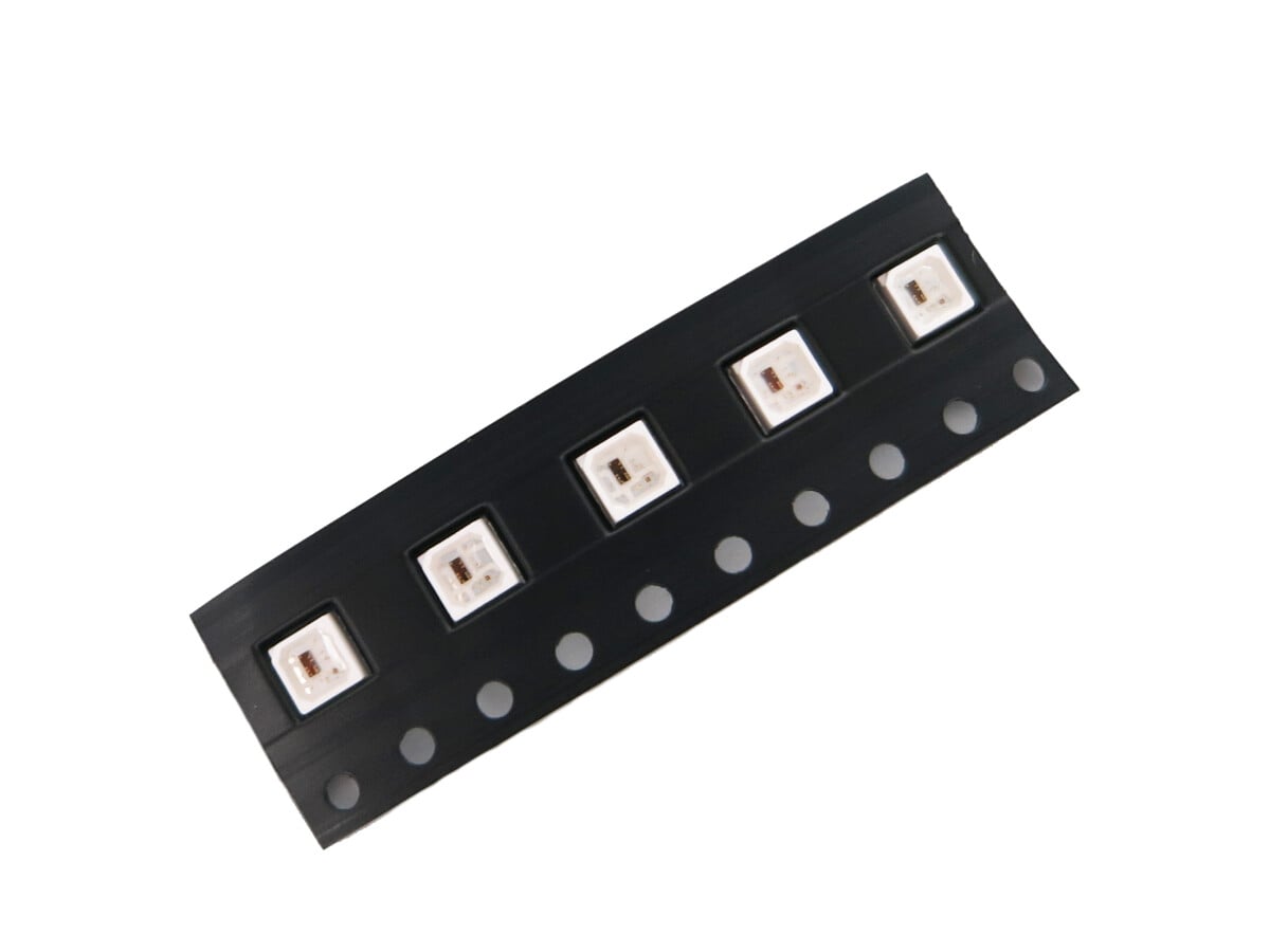 OPSCO 10 x RGB LED med IC SK9826 SMD 3535 6 PINS SK9826MINI-10